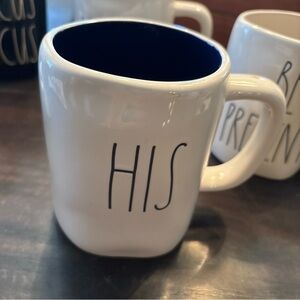 Rae Dunn White Coffee Mug with Minimalist Design